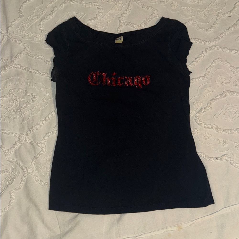 Black Vintage Graphic Women's Top